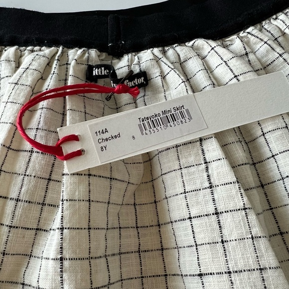 NWT Little Creative Factory Tateyoko Mini Checkered Girl's Skirt size 8 - Picture 7 of 8
